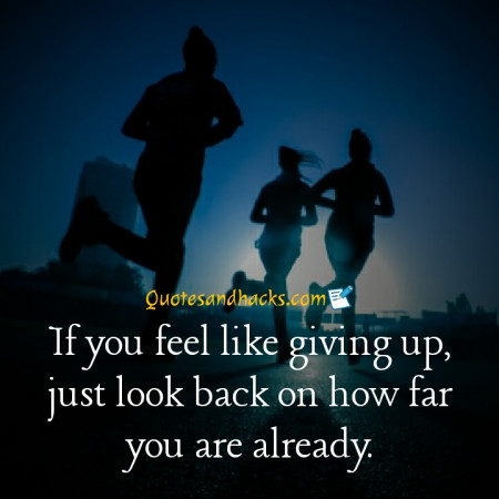 Never give up quotes