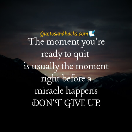 Never give up quotes