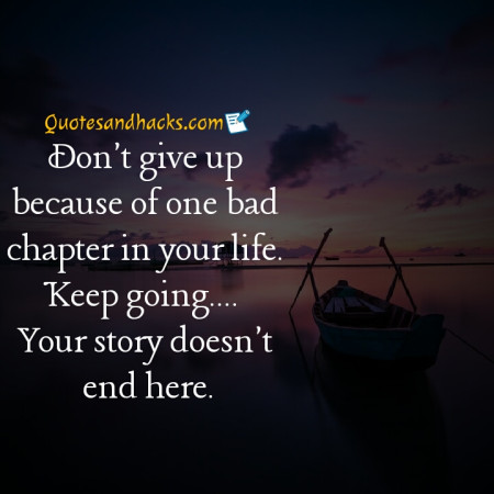 Never give up quotes