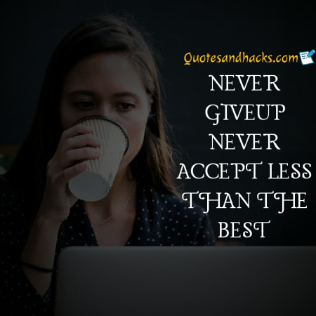 Never give up quotes