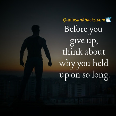 Never give up quotes