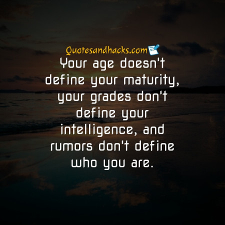 maturity quotes