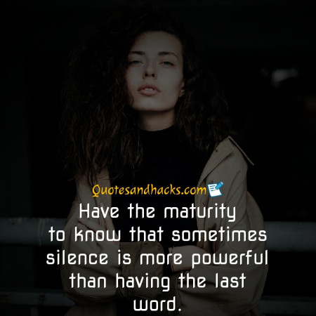 maturity quotes