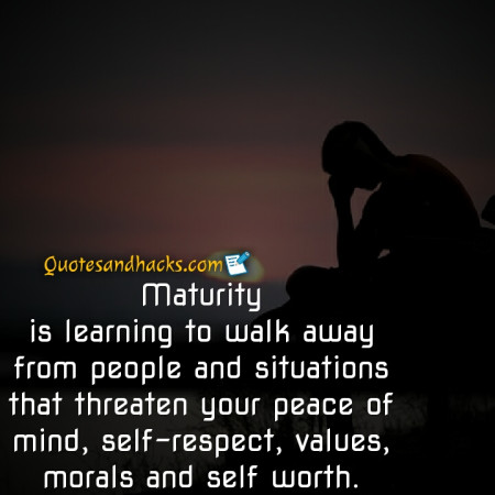 maturity quotes