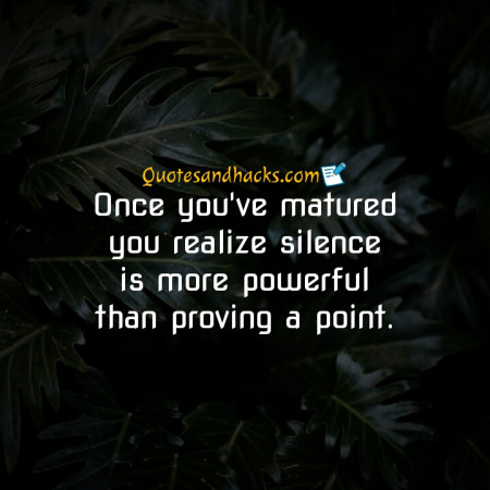 maturity quotes