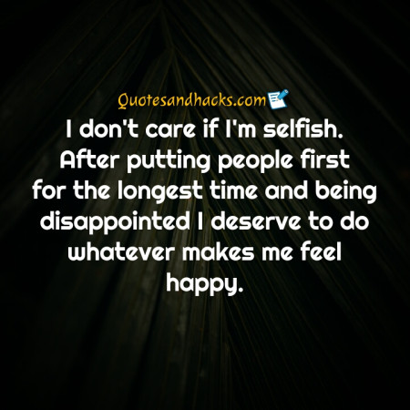 selfish quotes