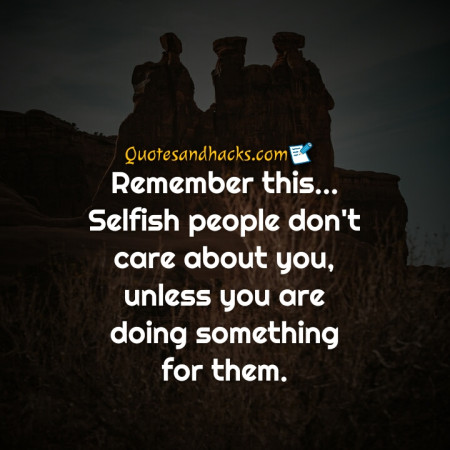 selfish quotes