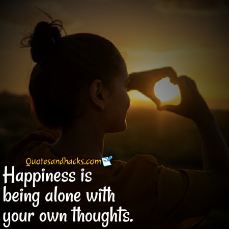 alone happy quotes