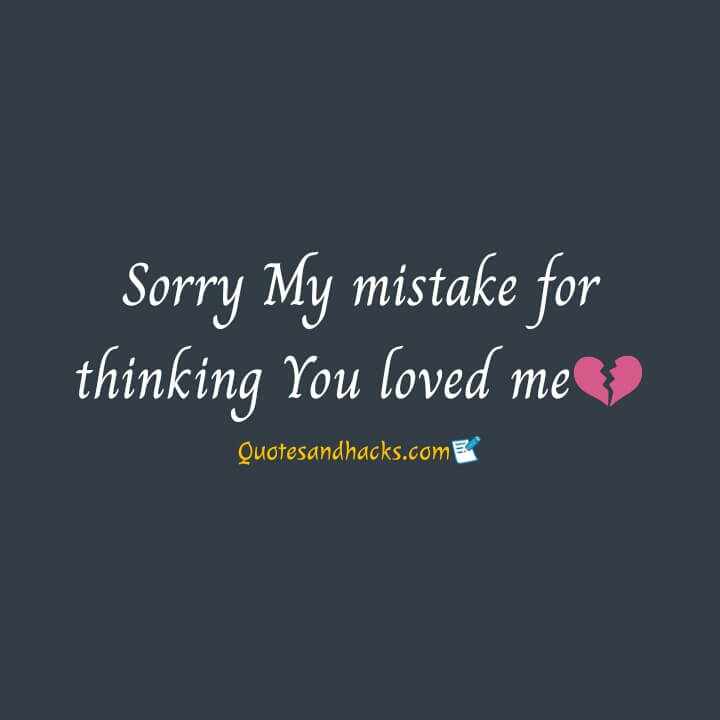 Sorry quotes for love