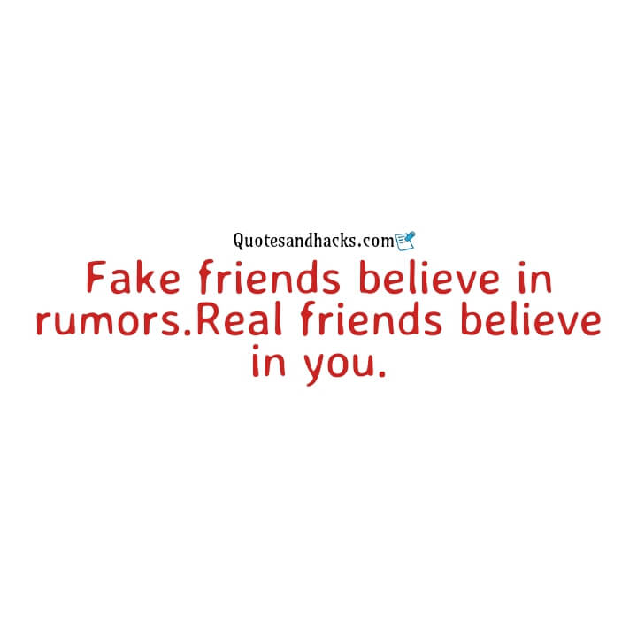 Fake friends quotes