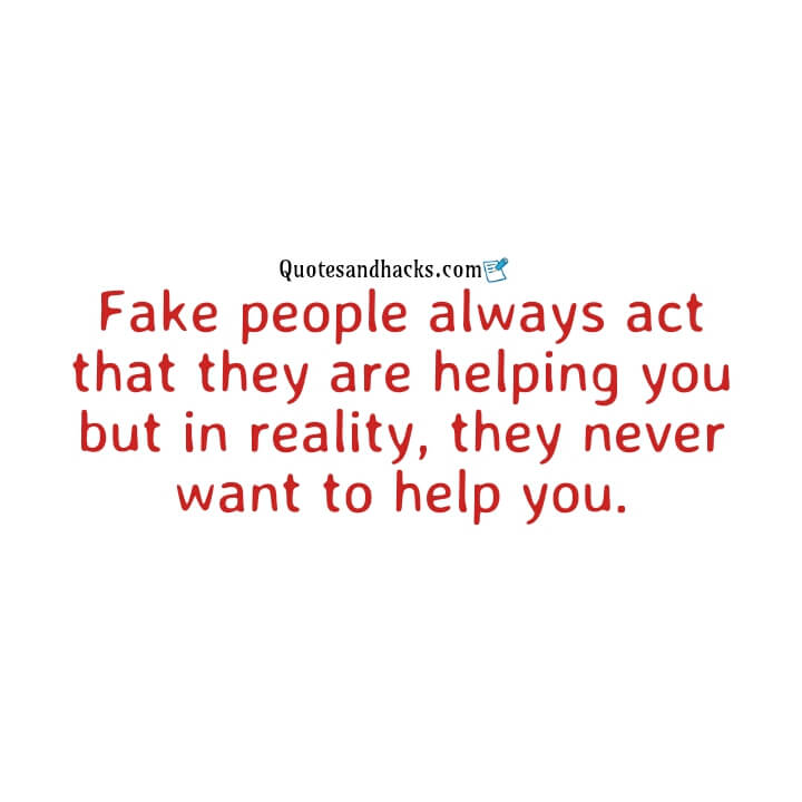 Fake friends quotes