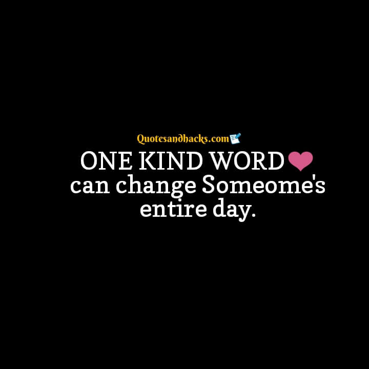 Kind word quotes