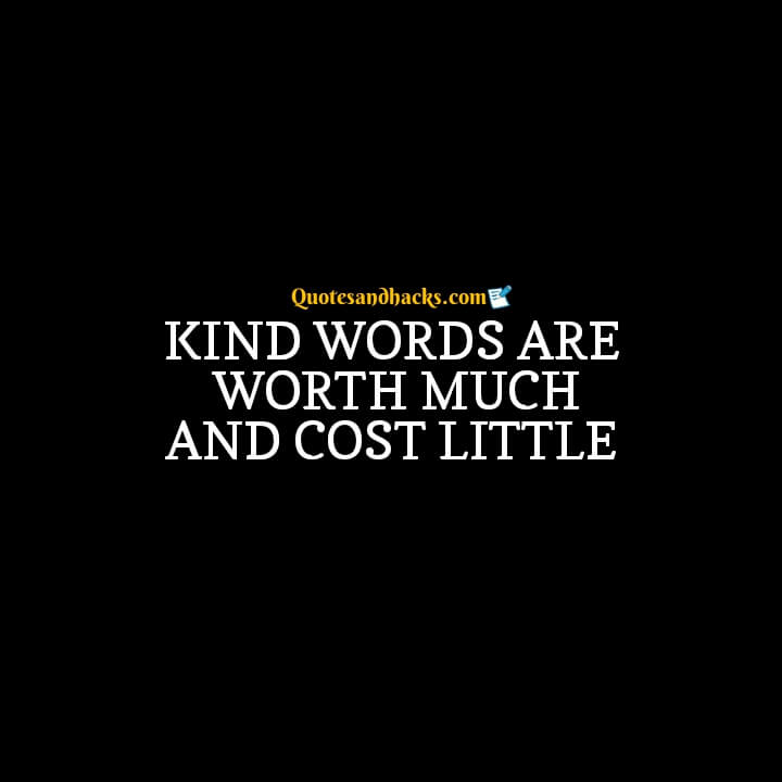 Kind word quotes