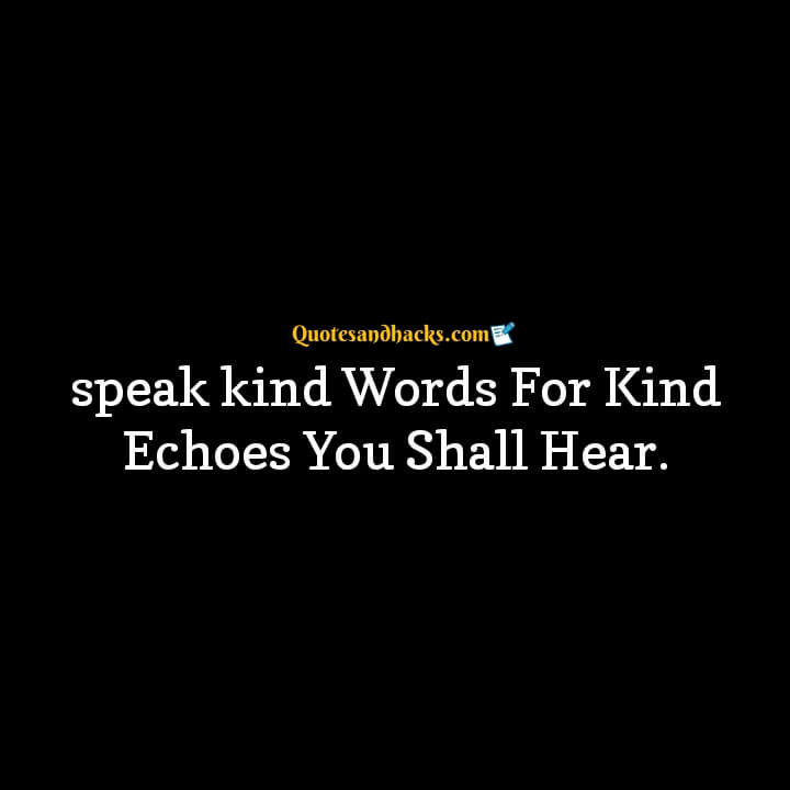 Kind word quotes