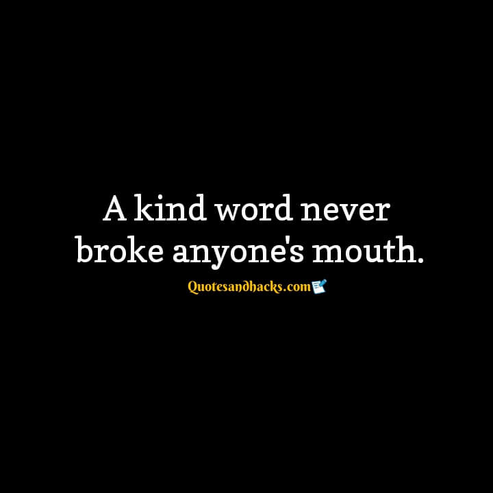 Kind word quotes