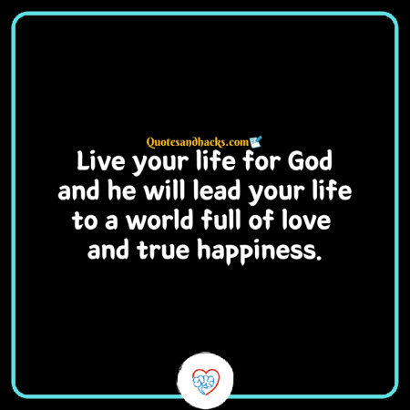 life quotes god