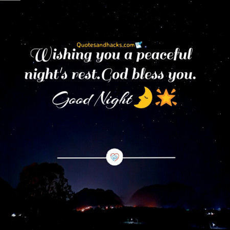 Good night quotes about god