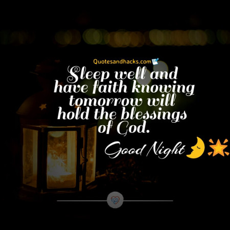 Good night quotes about god