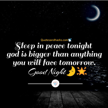 Good night quotes about god