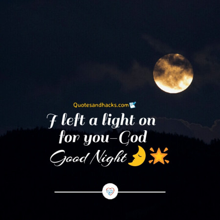 Good night quotes about god