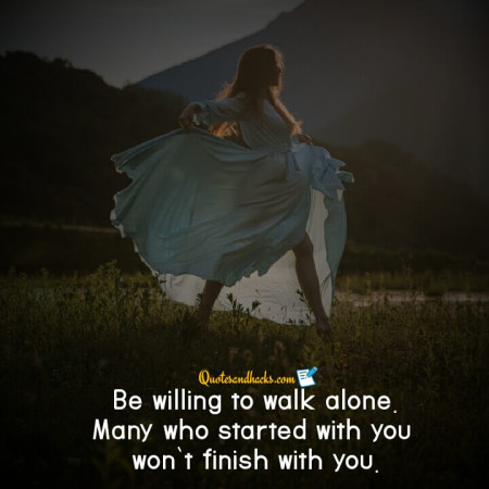 walk alone quotes