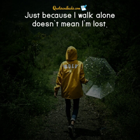 walk alone quotes