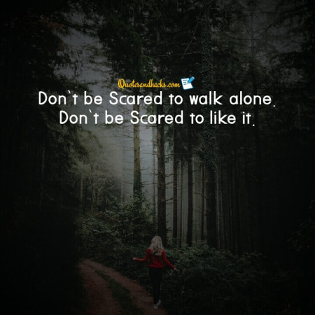 walk alone quotes