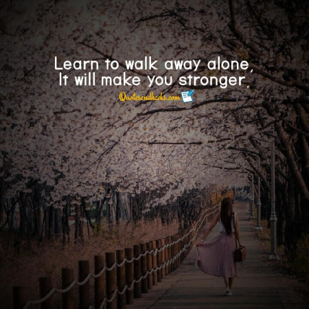 walk alone quotes