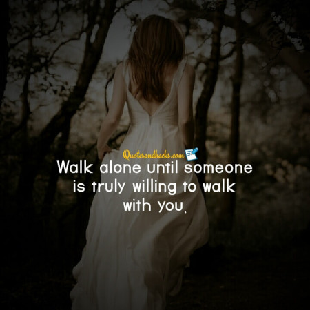 walk alone quotes