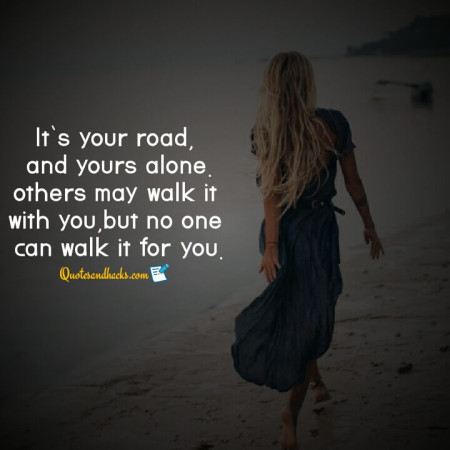 walk alone quotes