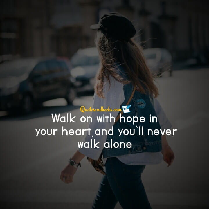 walk alone quotes