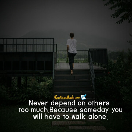 walk alone quotes