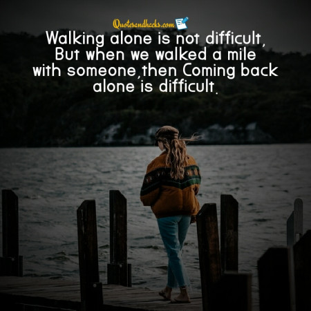 walk alone quotes