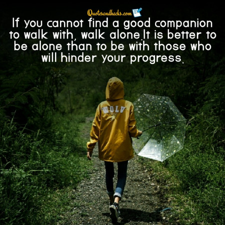 walk alone quotes