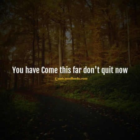 Don't quit quotes