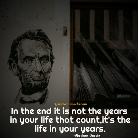 Abraham Lincoln quotes about life 