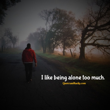 Alone love quotes