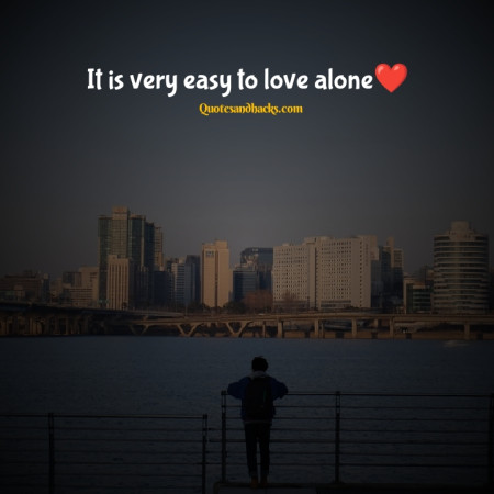 Alone love quotes