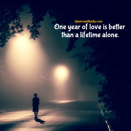 Alone love quotes