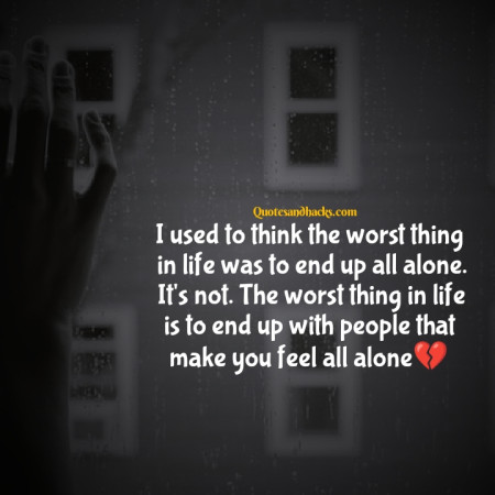 Alone love quotes